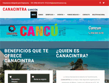 Tablet Screenshot of canacintracancun.org